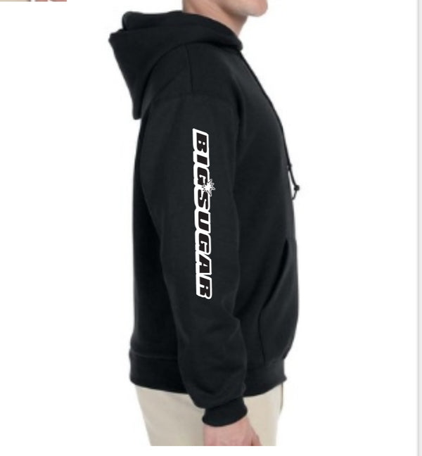 Hoodie- Big Sugar Crest front with sleeve logo