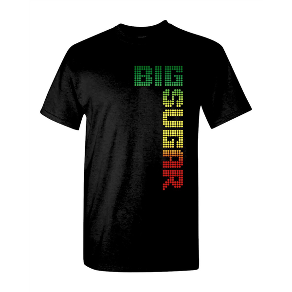 Big Sugar Tri Color Logo Black T-Shirt *SM & MD ONLY
